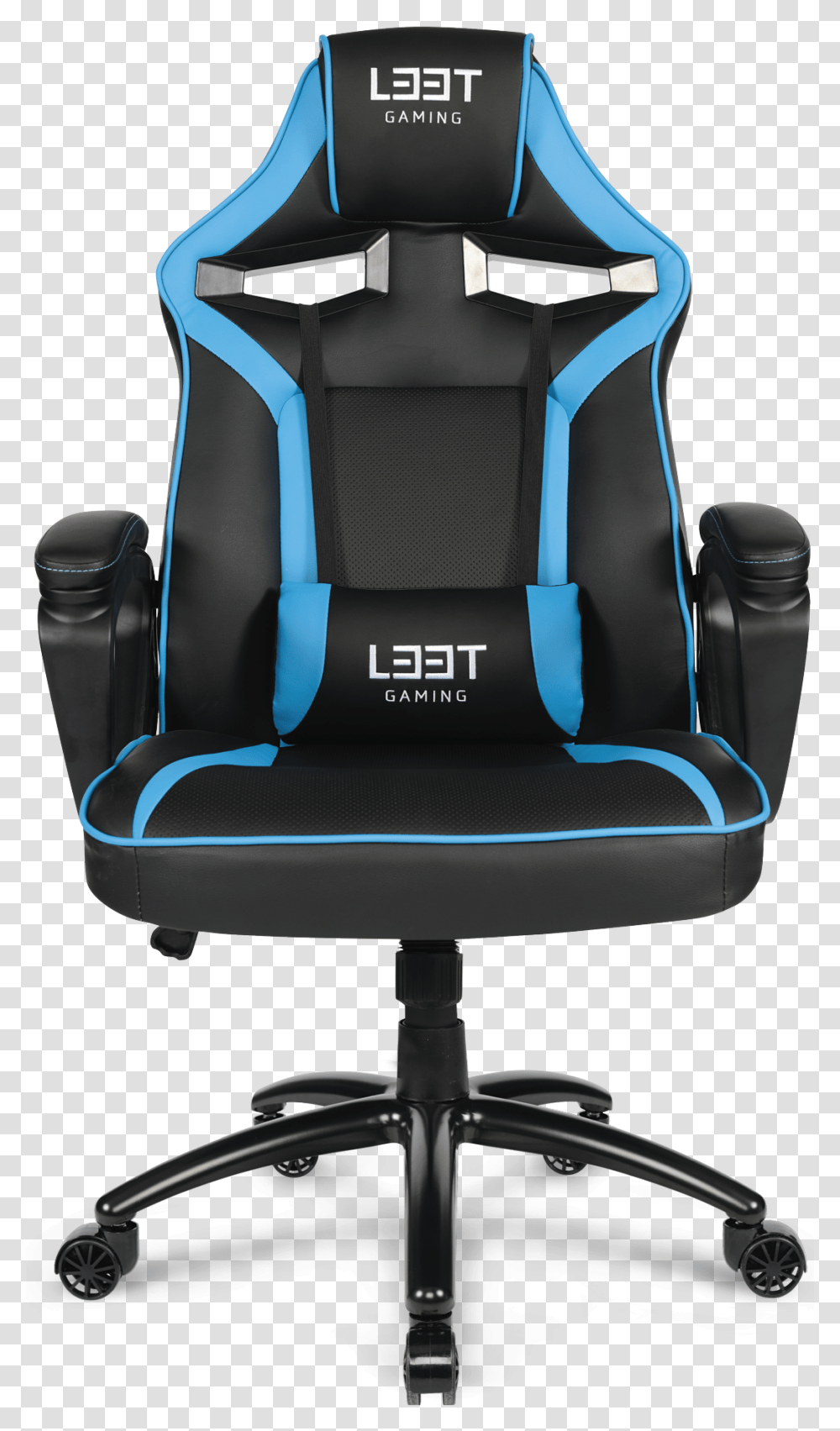 Extreme Blue L33t E Sport Pro Gaming Chair, Cushion, Furniture, Headrest, Car Seat Transparent Png
