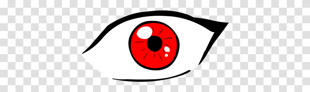 Eye Anime Iris Girl Person Cartoon White Red Circle, Icing, Cream, Cake, Dessert Transparent Png