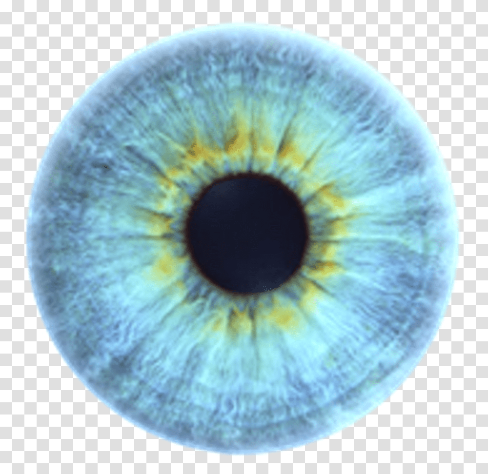 Eye Blue Aesthetic Stickers Freetoedit Blue Eye Iris, Sphere, Ornament, Pattern, Fractal Transparent Png