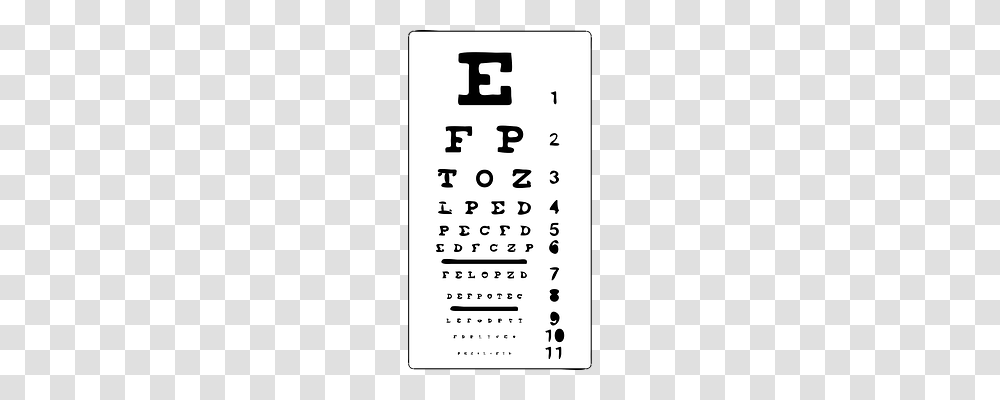 Eye Chart Text, Number, Calendar Transparent Png