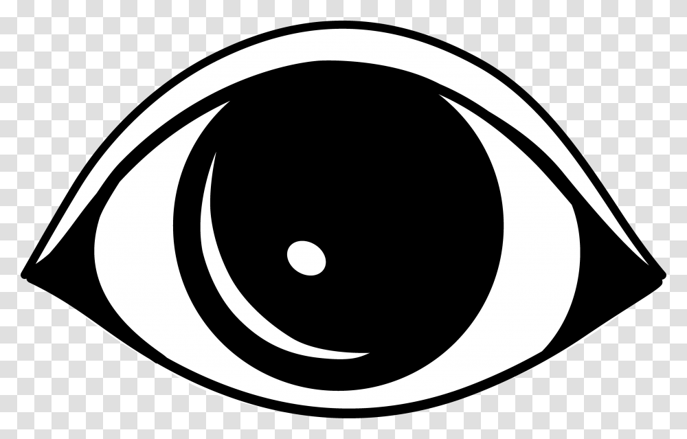 Eye Clip Art Black And White, Stencil, Logo Transparent Png