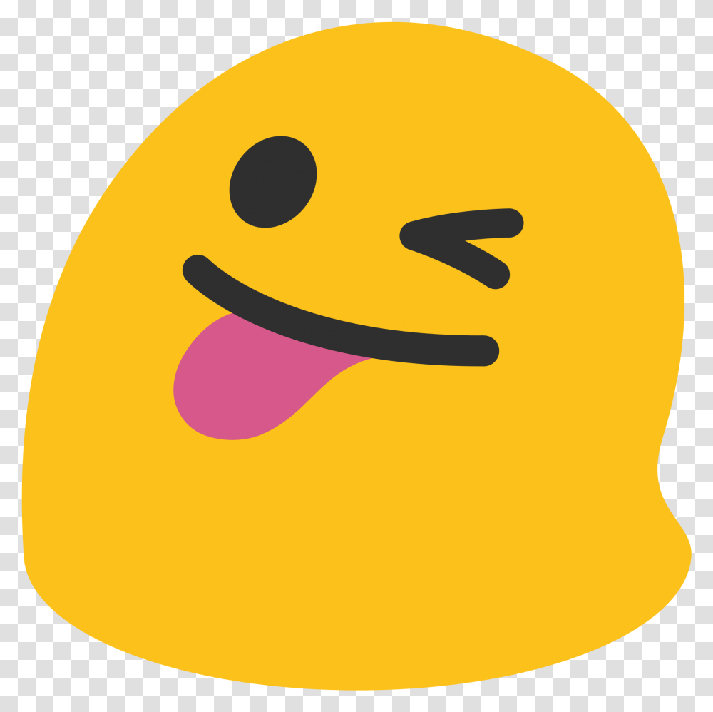 Eye Emoji Wink Tongue Emoji Android, Food, Egg, Apparel Transparent Png
