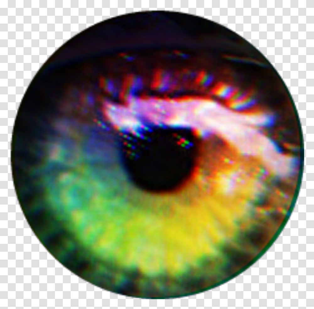 Eye Eyeball Eyes Pupil Rainbow Rainboweye Pupilsticker Rainbow Eye Lens, Ornament, Sphere, Gemstone, Jewelry Transparent Png