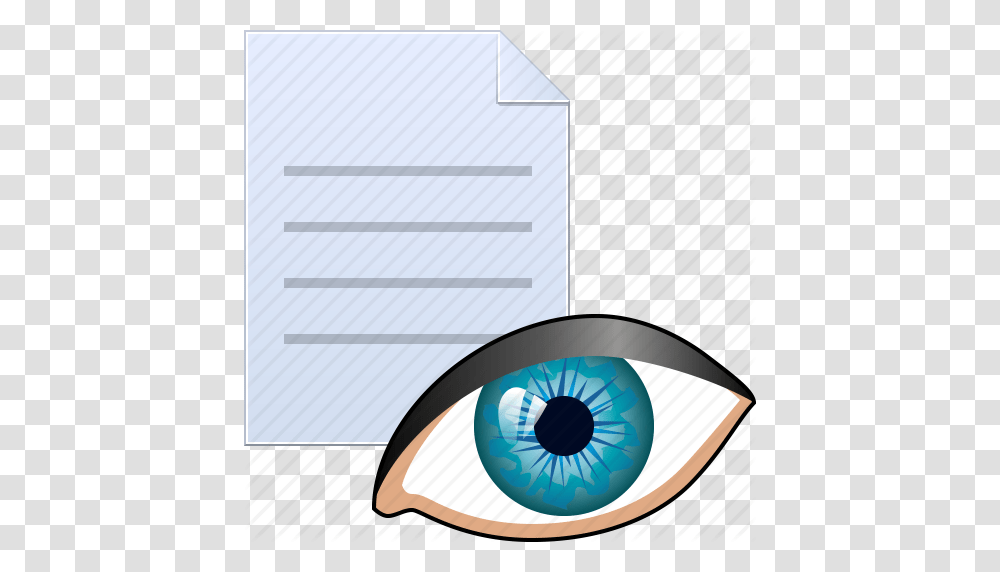 Eye Eyeball Look Preview See Vew File Vision Icon, Document, Electronics Transparent Png