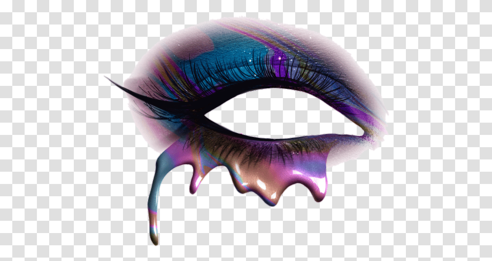 Eye Eyecloseup Eyemakeup Drip Drippyeyes Sticker Eyelash Extensions, Person, Human, Hat Transparent Png