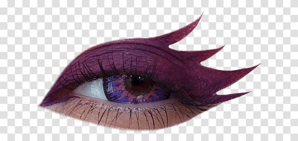 Eye Eyes Pngs Purple Spikes Aesthetic Makeup Eye Liner Transparent Png
