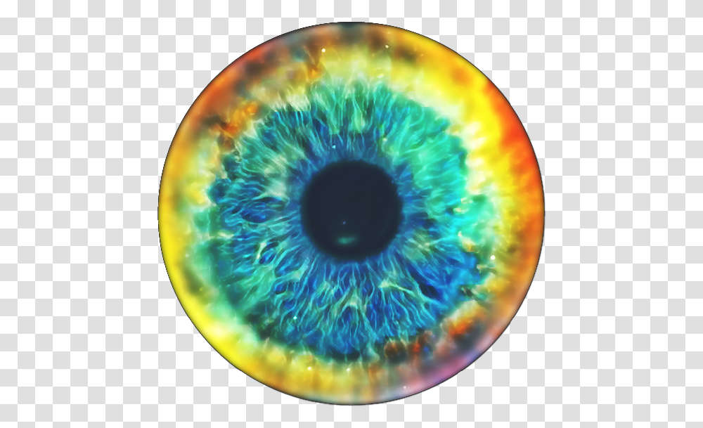 Eye Fire Sticker By Eyes Official Circle, Sphere, Outer Space, Astronomy, Ornament Transparent Png