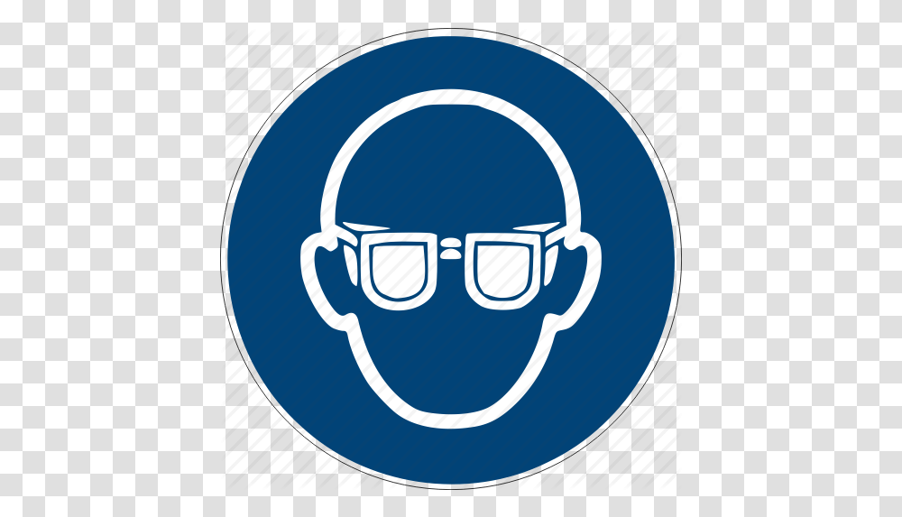 Eye Google Googles Protection Eyes Ppe Signs Safety Glasses, Logo, Symbol, Hand, Pillow Transparent Png