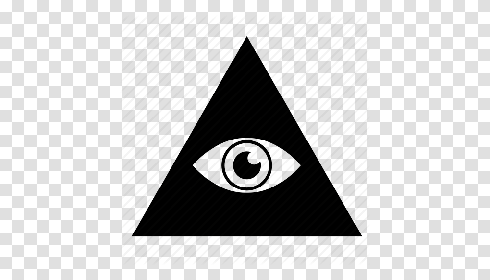 Eye Illuminati Label Pyramid Sect Sign Icon, Triangle, Piano, Leisure Activities, Musical Instrument Transparent Png