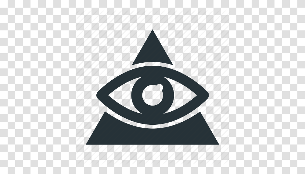 Eye Illuminati Masonry Religion Triangle Icon, Label, Sticker Transparent Png