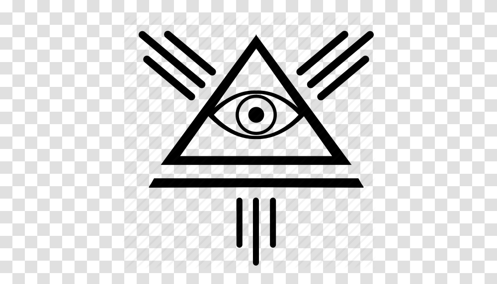 Eye Illuminati Pyramid Triangle Icon, Plot, Plan Transparent Png