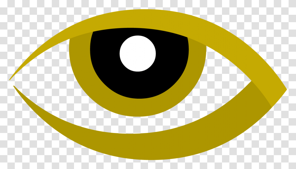 Eye Logo In Gold Gold Eye, Banana, Fruit, Plant, Food Transparent Png