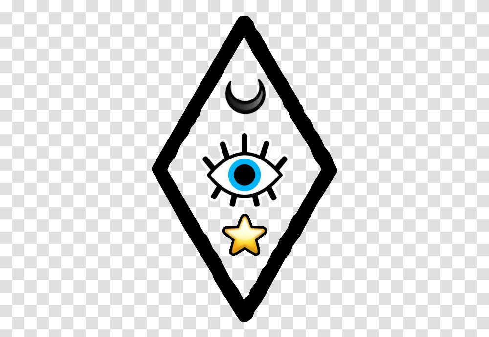 Eye Moon Star Line Circle, Star Symbol, Emblem Transparent Png