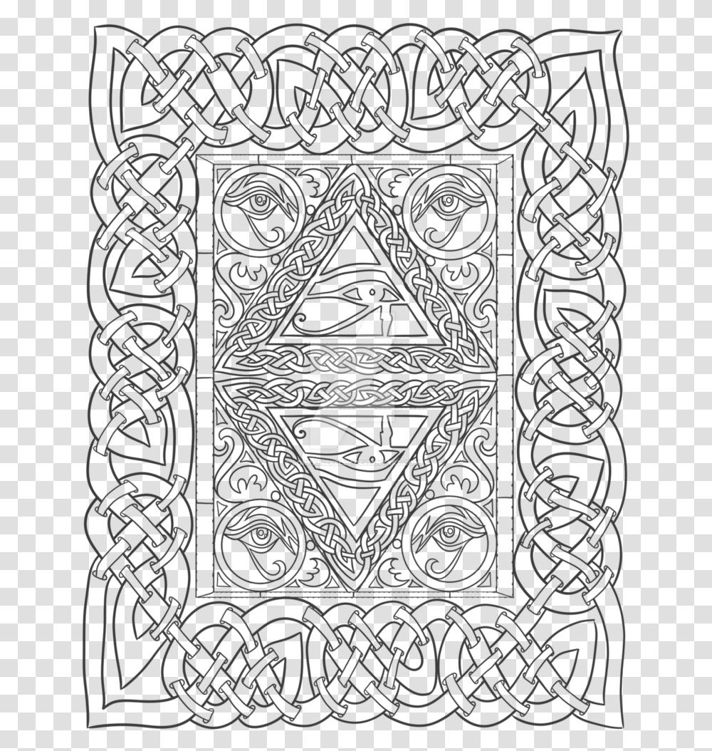 Eye Of Horus Adult Coloring, Apparel, Rug, Bandana Transparent Png