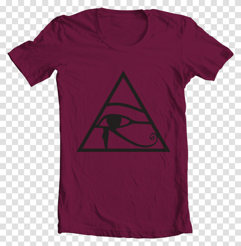 Eye Of Horus, Clothing, Apparel, Triangle, T-Shirt Transparent Png