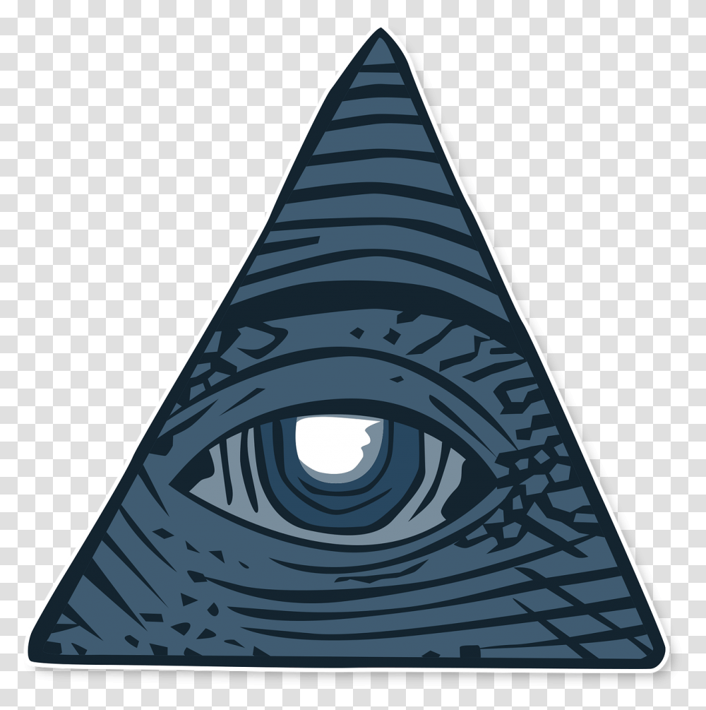 Eye Of Providence Illuminati Shadow Government Color Pyramid Illuminati, Triangle, Cone Transparent Png