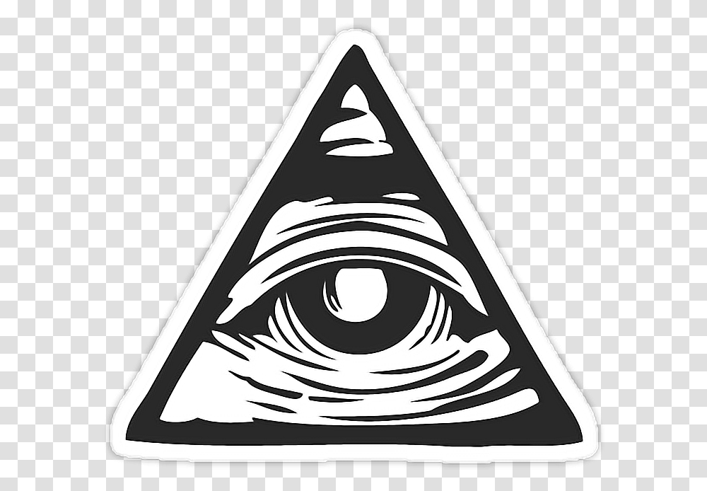Eye Of Providence Illuminati T Shirt Symbol Illuminati, Triangle, Sign Transparent Png