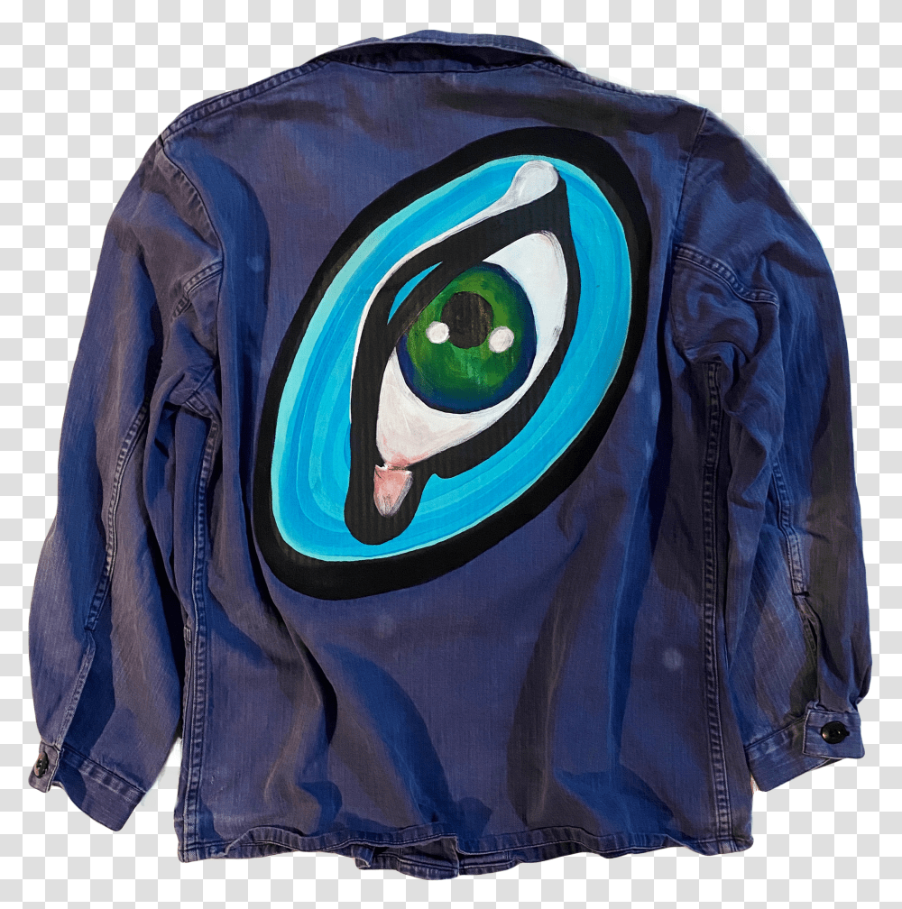 Eye Of The Beholder Painted Vintage Barn Jacket Backpack Transparent Png