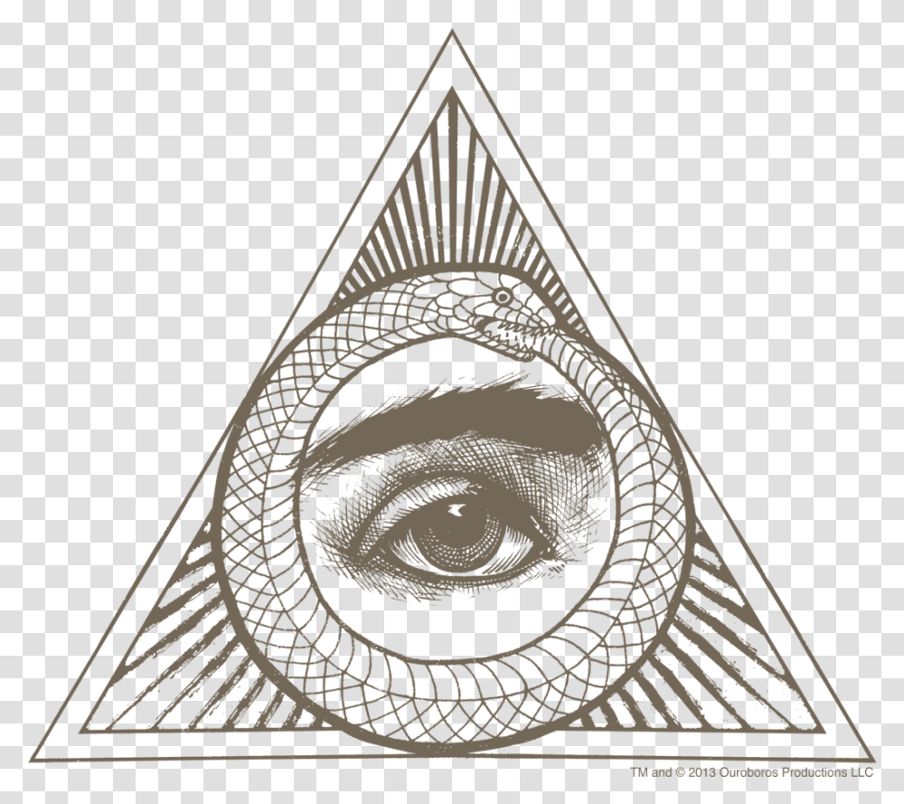 Eye Ouroboros Mousepad Eye Of Providence Ouroboros, Triangle, Rug Transparent Png