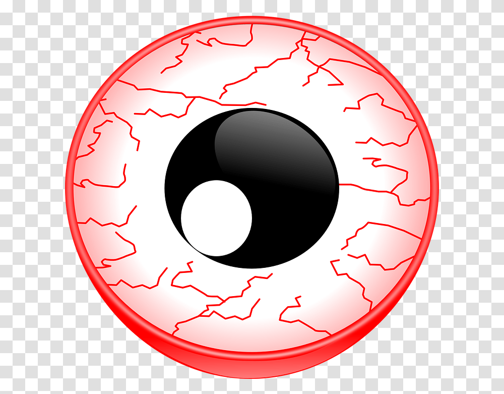 Eye Red Vein Core Lode Blood Bloodshot Eye Clipart, Disk, Electronics, Number, Symbol Transparent Png