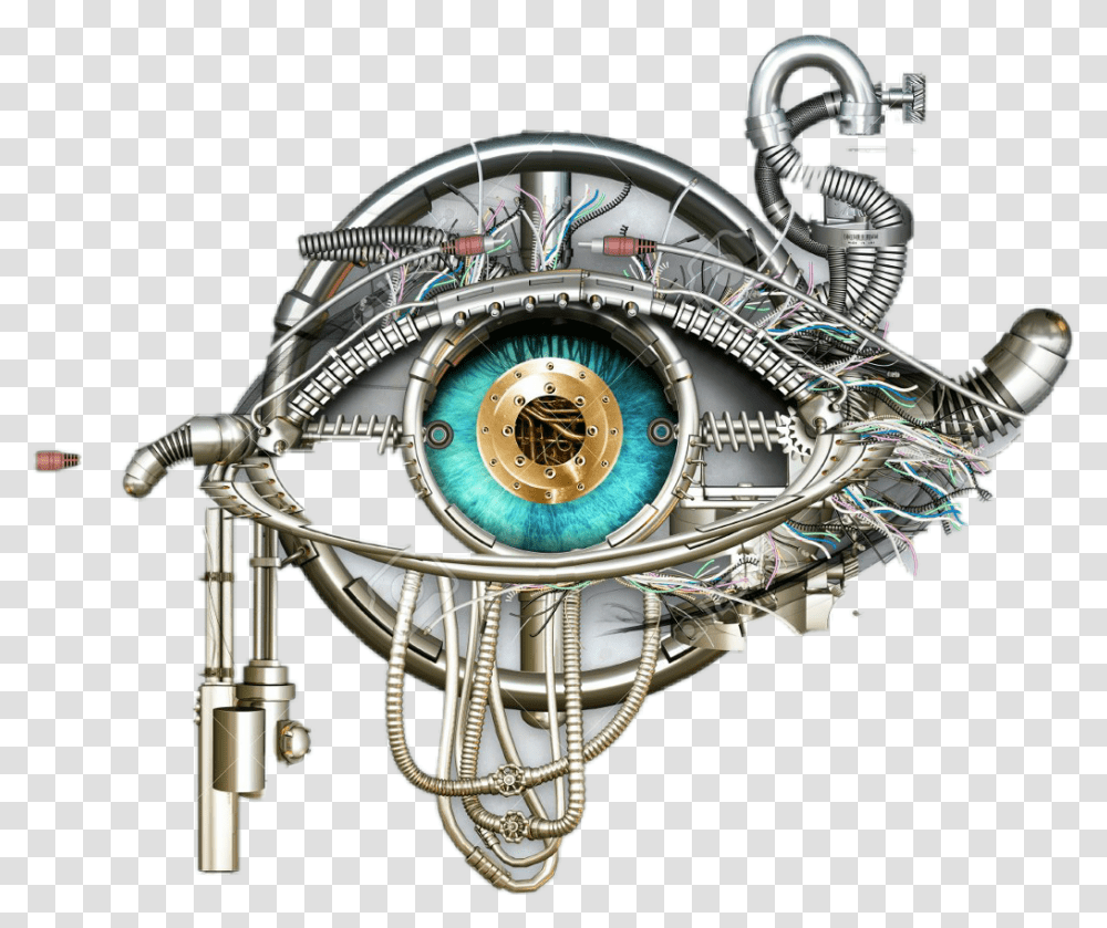 Eye Robot Irethf5 Mechanical Eye, Clock Tower, Architecture, Building, Wristwatch Transparent Png