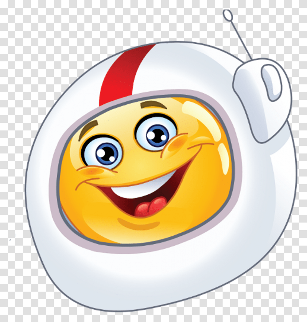 Eye Roll Emoji Astronaut Smiley, Helmet, Apparel, Food Transparent Png