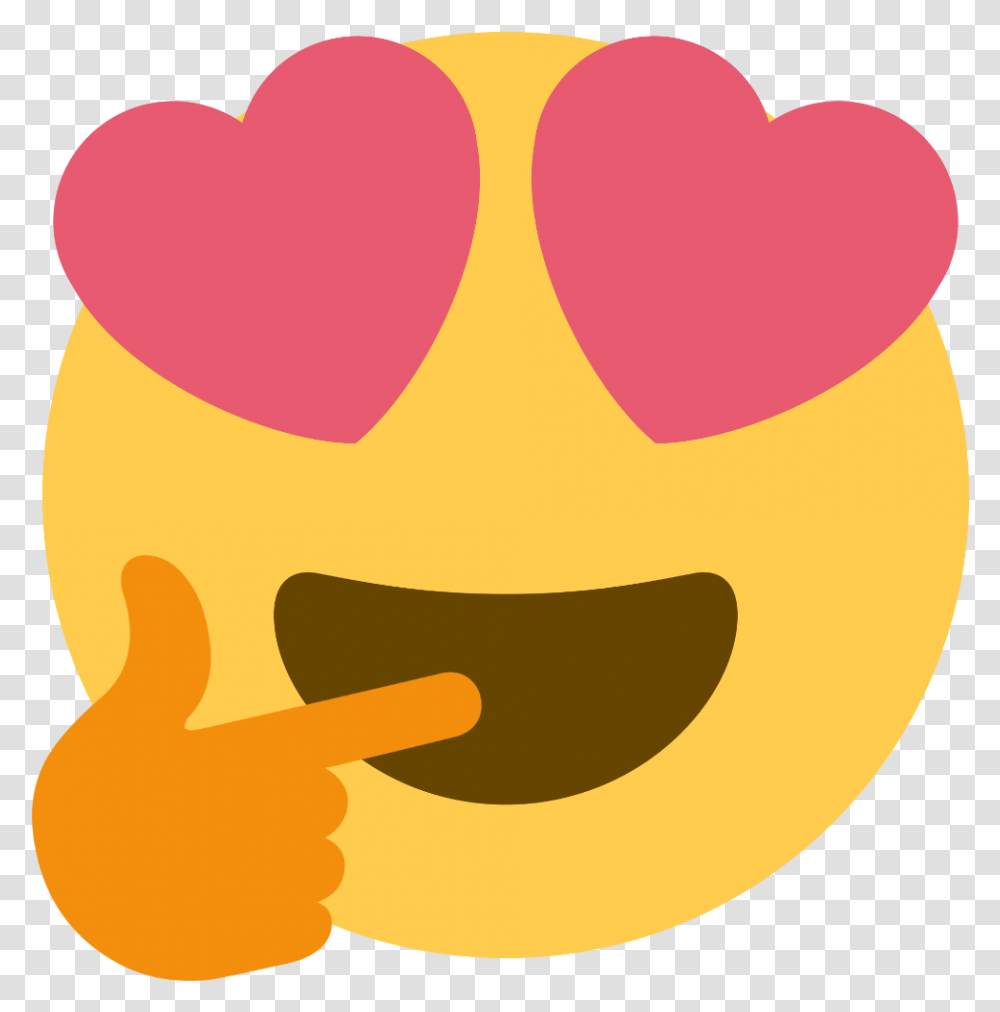 Eye Roll Emoji Thinking Emoji With Heart Eyes, Label, Face, Hand Transparent Png