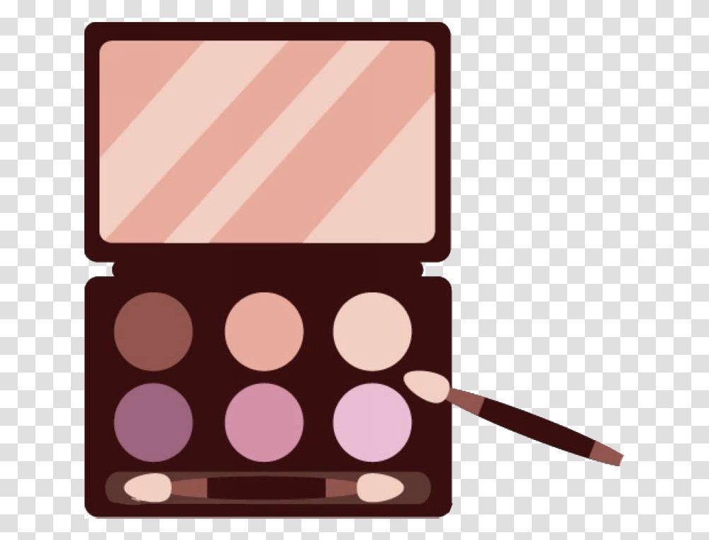 Eye Shadow Make Up Cartoon Makeup Brown Make Up Cartoon, Palette, Paint Container, Brush, Tool Transparent Png