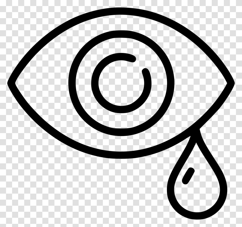Eye Tears Pain Sadness Drops, Plant, Food, Vegetable, Spiral Transparent Png