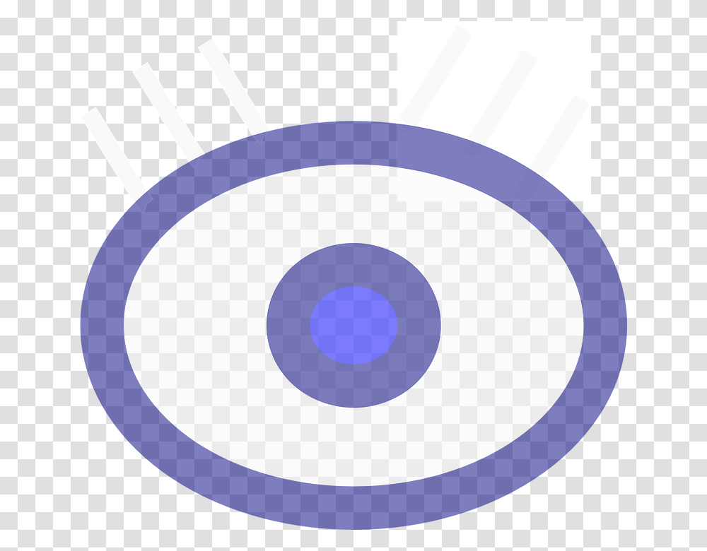 Eye Vision Look Eyesight Sight Iris Icon Eyeball Circle, Tape, Disk, Dvd Transparent Png