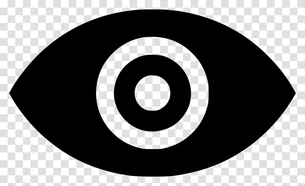 Eye Watch Views Channel Youtube Black And White D Logo, Oval, Label, Dish Transparent Png