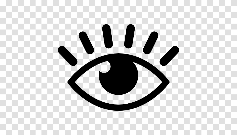 Eye With Eyelash, Stencil, Footprint Transparent Png