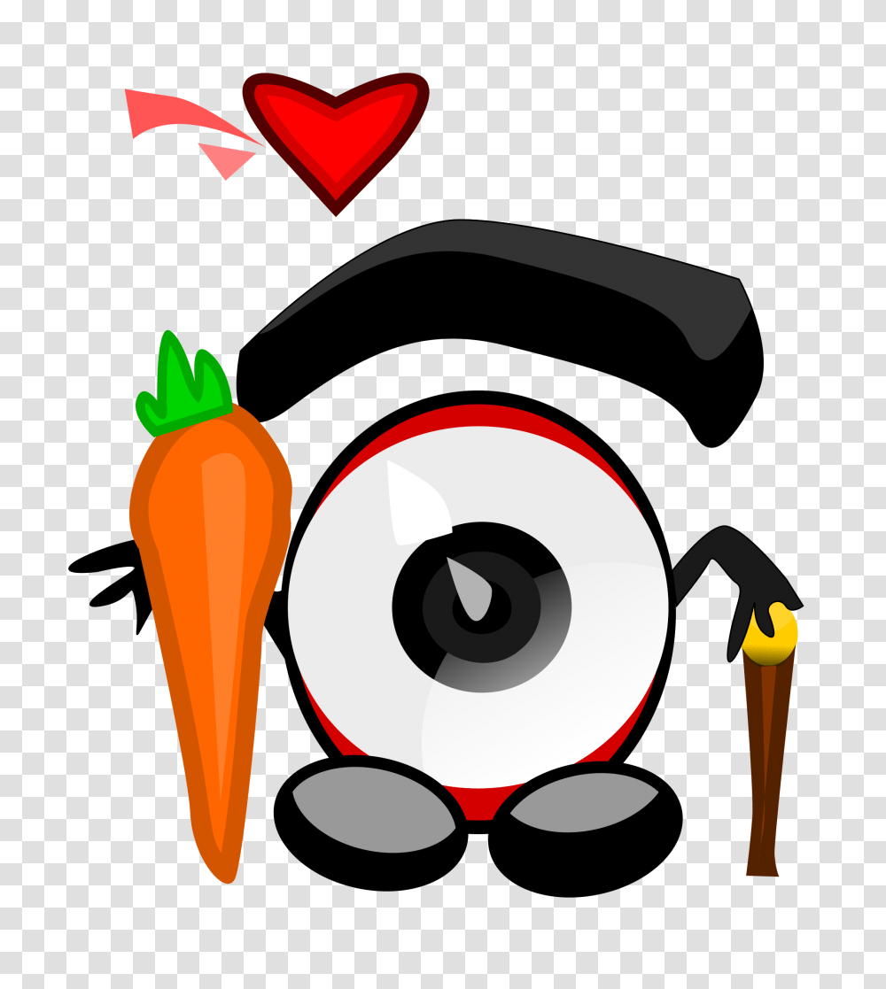 Eyeball And Carrot Love Vector Clipart Image, Plant, Vegetable, Food Transparent Png