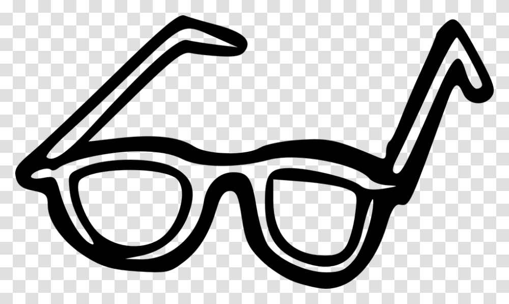 Eyeglasses Cartoons Black Glass Intelligent Geek Sunglasses Clip Art, Gray, World Of Warcraft Transparent Png