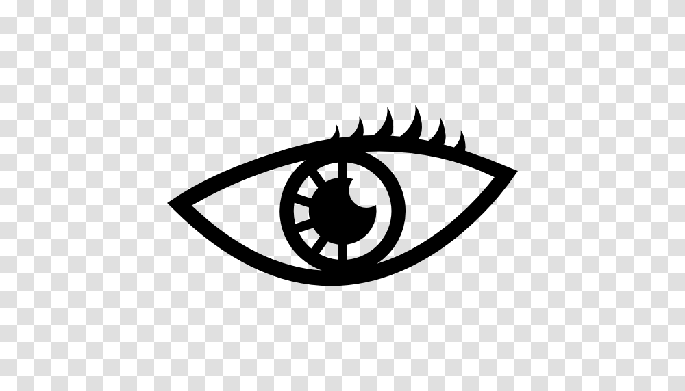 Eyelash Eye View Gestures Visualize Visualization Woman Icon, Gray, World Of Warcraft Transparent Png