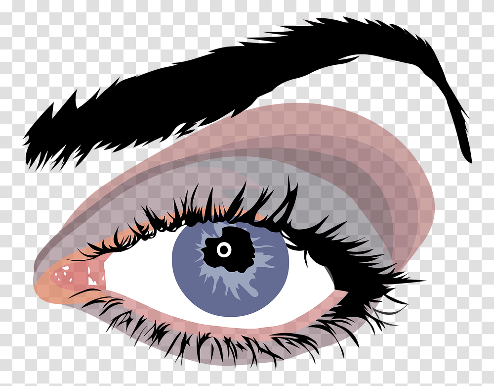 Eyelashes - Beauty Shop Brown Eyes Long Haired Brown Haired Girl Anime, Contact Lens, Animal, Nature, Art Transparent Png
