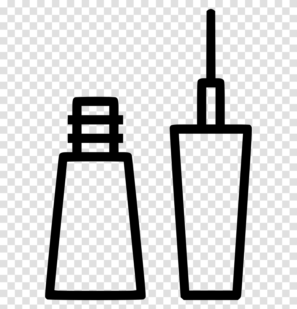 Eyeliner Brush Lady Beauty Care Makeup Cosmetics Makeup Icons, Cowbell Transparent Png