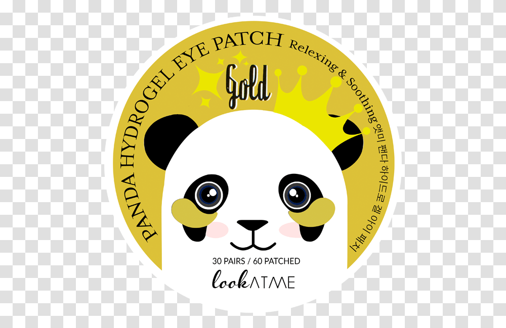 Eyepatch Cartoon Eye Look At Me Panda Hydrogel Eye Patch Review, Label, Sticker, Logo Transparent Png
