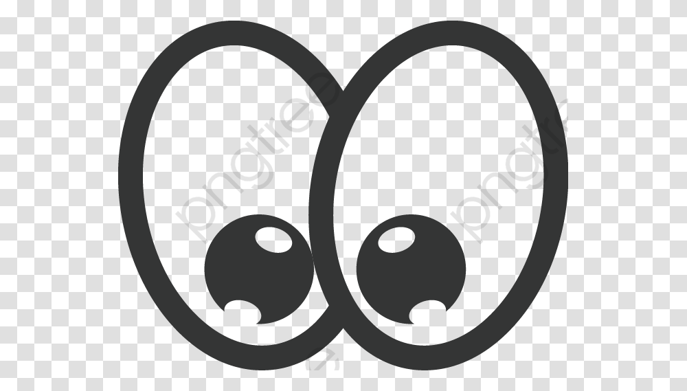 Eyes Black And White Clipart Vector Happy Cartoon Eyes, Stencil Transparent Png