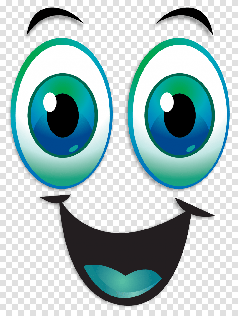 Eyes Clip Art Smiley Happy Eye Cartoon Clipart, Sphere, Electronics Transparent Png