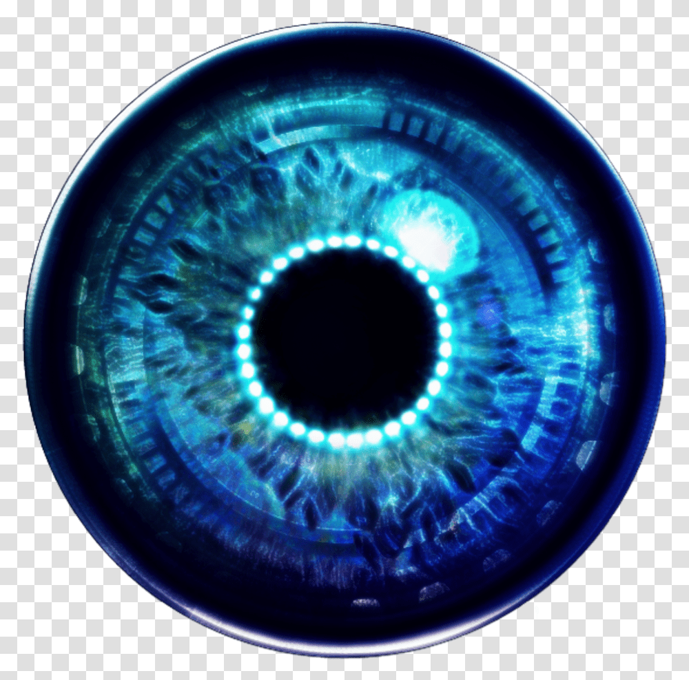 Eyes Free Download On Mbtskoudsalg Blue Robot Eyes, Sphere, Pattern, Fractal, Ornament Transparent Png
