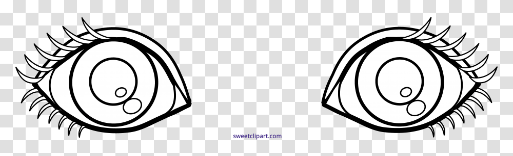 Eyes Outline Clipart, White, Texture, White Board Transparent Png
