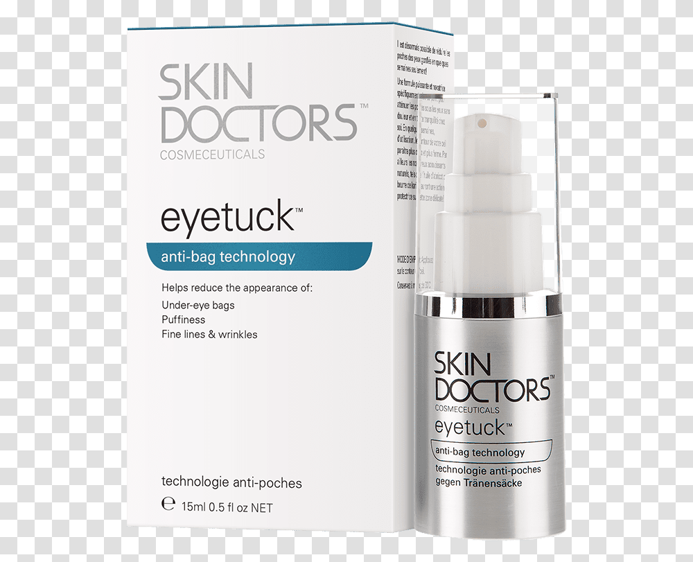 Eyetuck Carton Amp Bottle Skin Doctor Eye Cream, Cosmetics, Menu, Tin Transparent Png