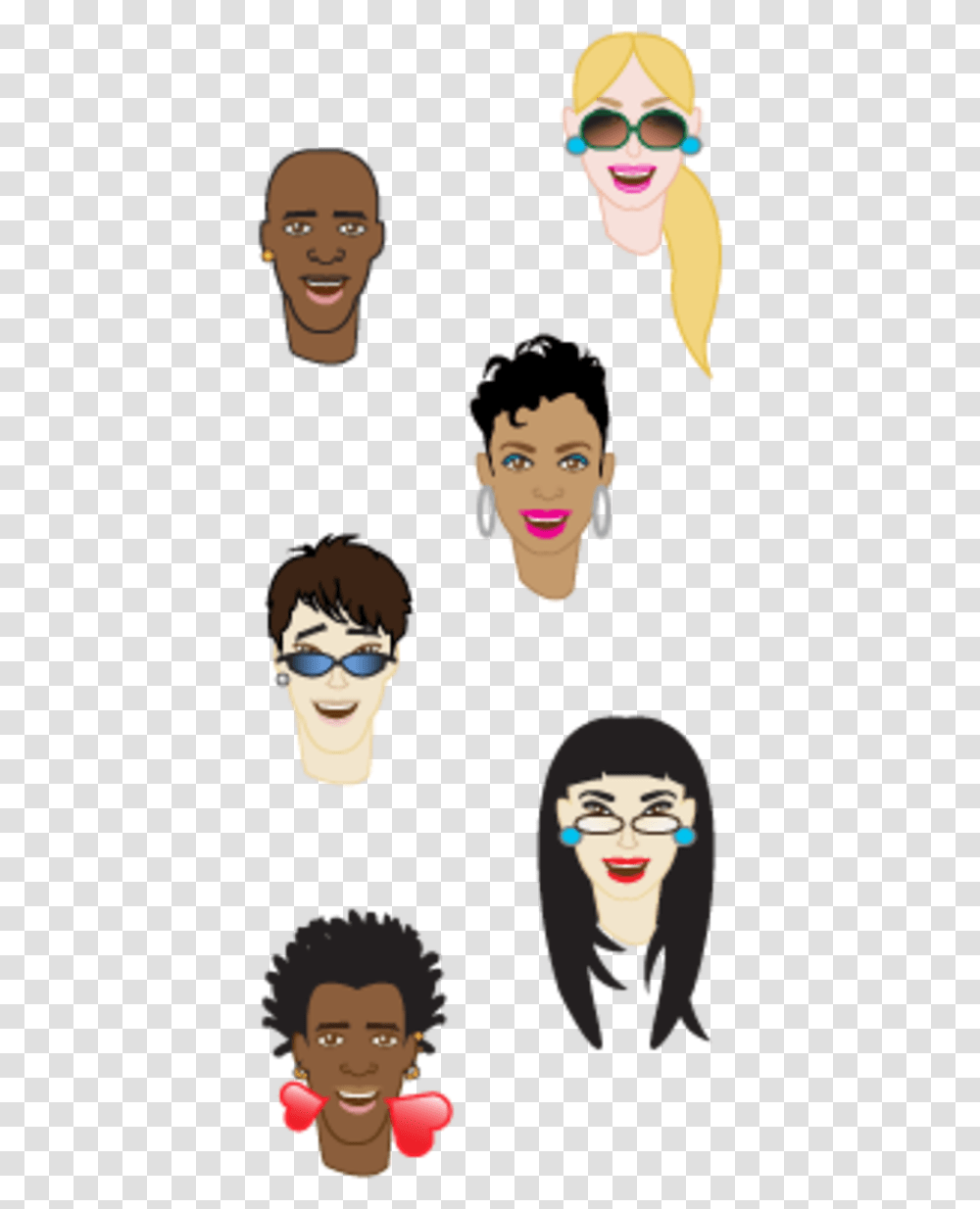 Eyewear Face Hair Glasses Facial Expression Vision Cartoon, Person, Sunglasses, People, Crowd Transparent Png
