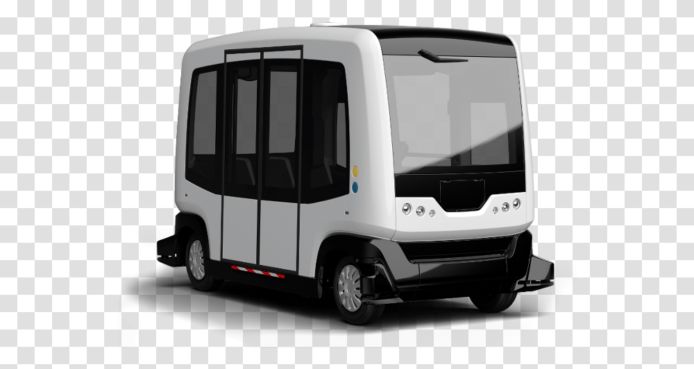 Ez 10 Autonomous Electric Bus Futuristic Cars Self Easymile, Van, Vehicle, Transportation, Minibus Transparent Png