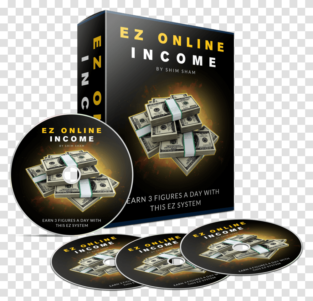 Ez Online Income Review Get Bonuses Flyer, Wristwatch, Dvd, Disk Transparent Png