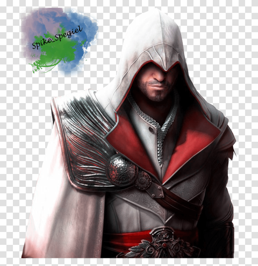 Ezio Auditore Ezio Auditore Face Brotherhood, Costume, Poster, Advertisement Transparent Png