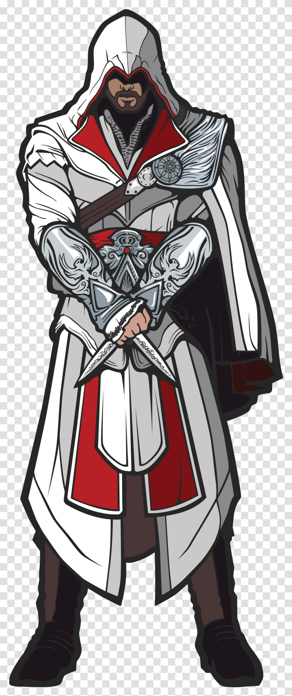 Ezio Auditore Pixel Art, Person, Human, Knight, Samurai Transparent Png