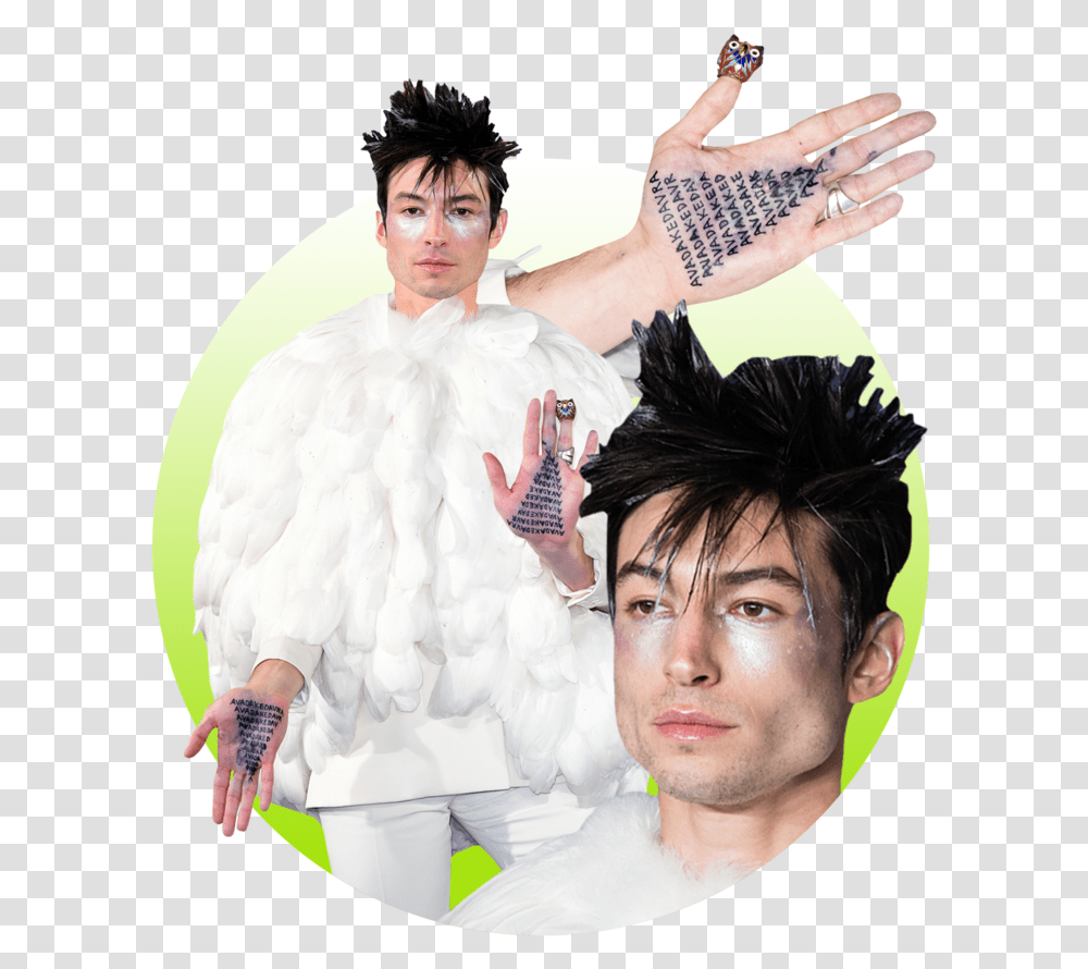Ezra Miller Whips Out Another Showstopping Red Carpet Fun, Person, Costume, Face Transparent Png