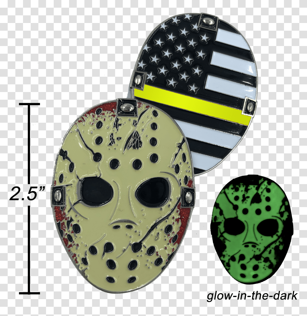 F 022 Thin Gold Line Jason Voorhees Challenge Coin Friday The 13th 911 Emergency Dispatcher Yellow Jason Voorhees Transparent Png
